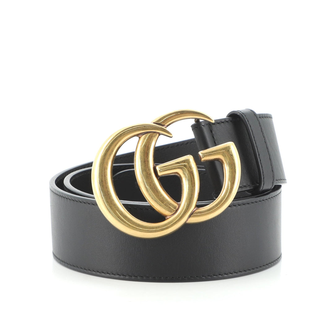 GG Marmont Belt Leather Wide 80
