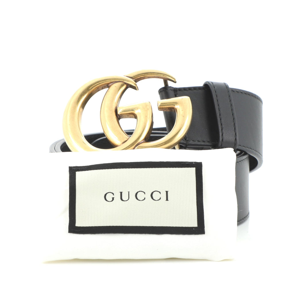 GG Marmont Belt Leather Wide 80