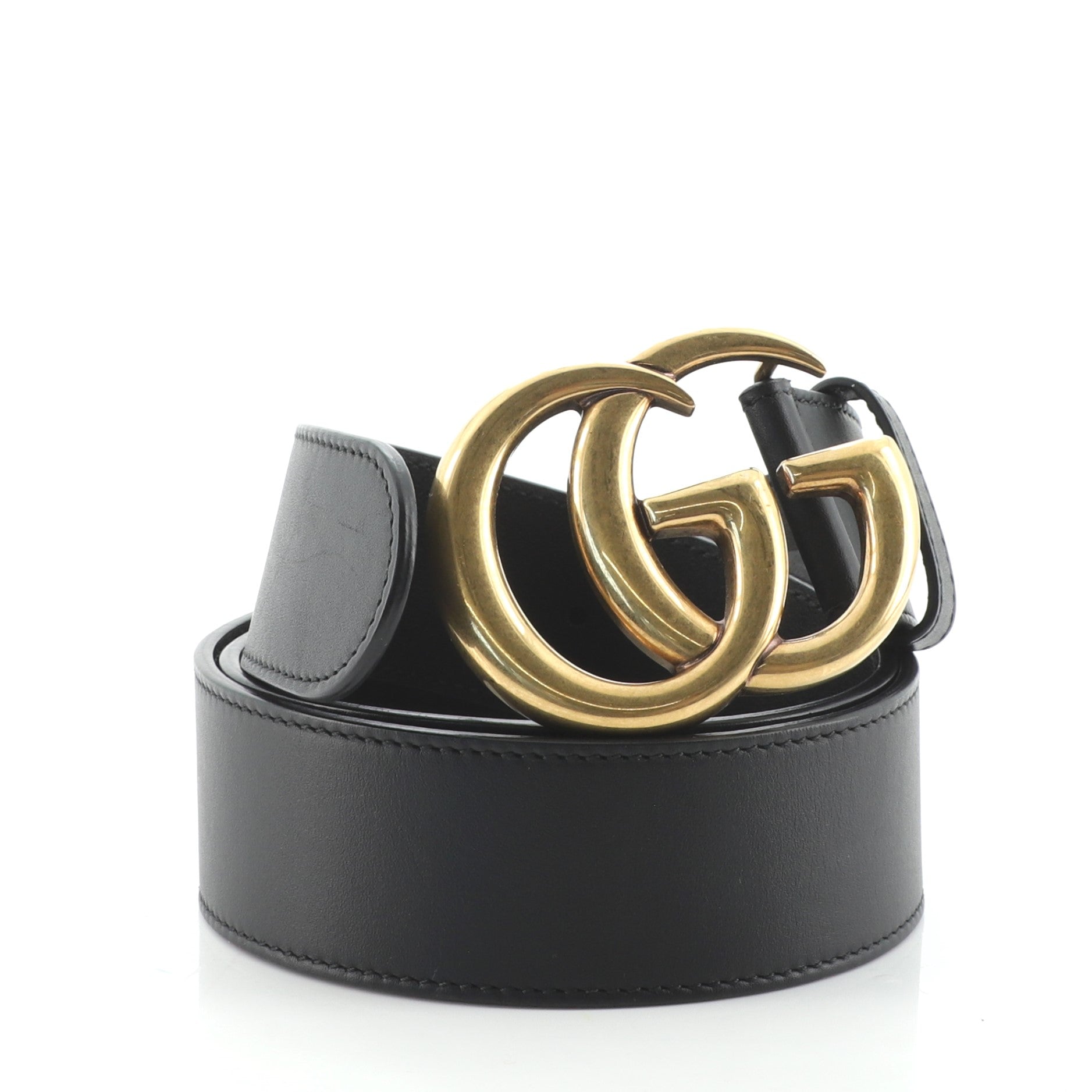 GG Marmont Belt Leather Wide 80
