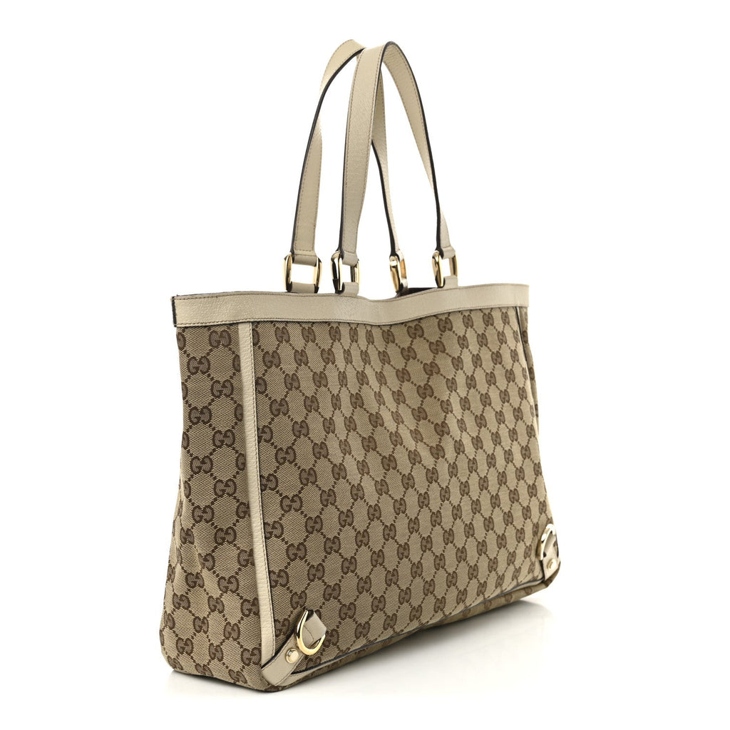 Monogram Large Abbey Tote Off White