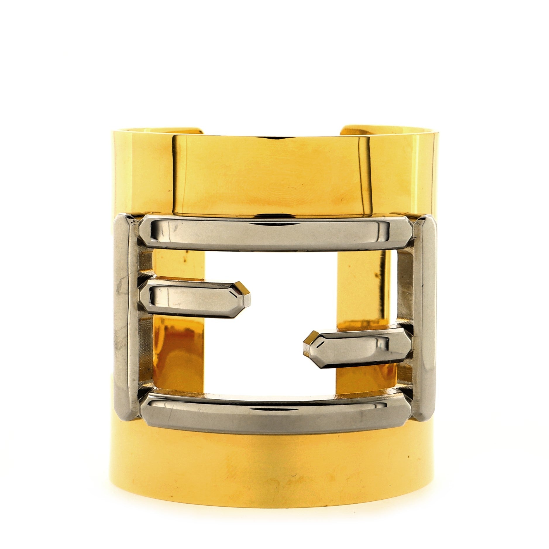 Zucca Cutout Cuff Bracelet Metal