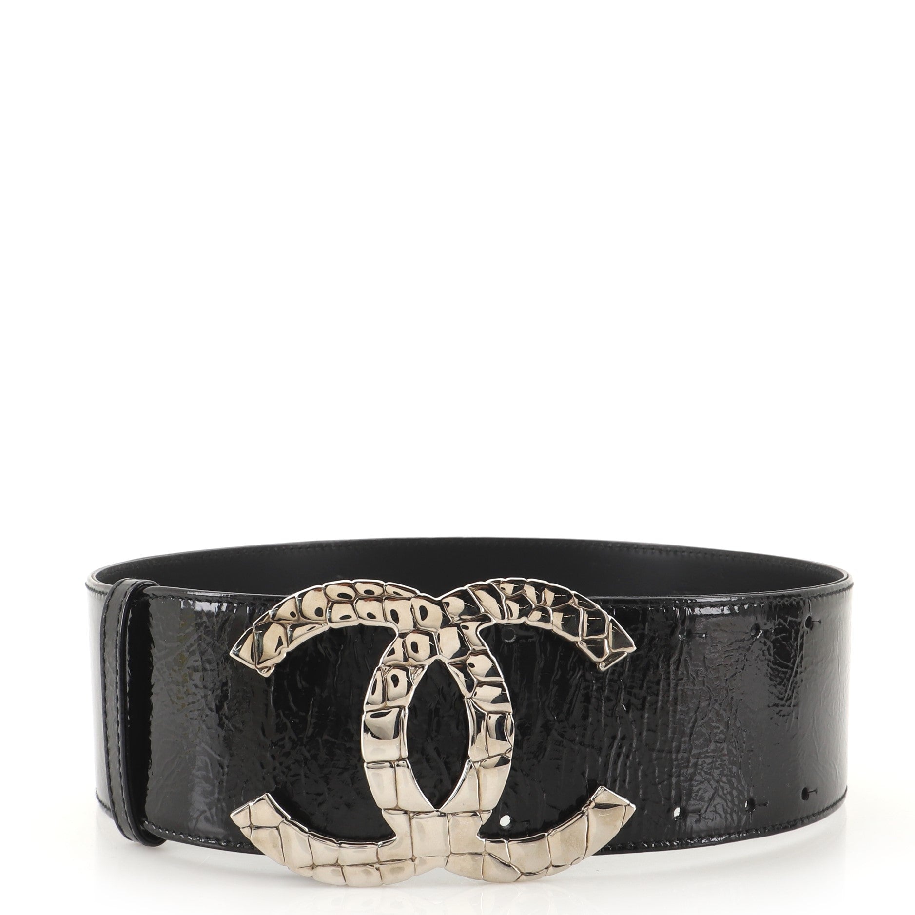 CC Logo Belt Patent Extra Wide 70