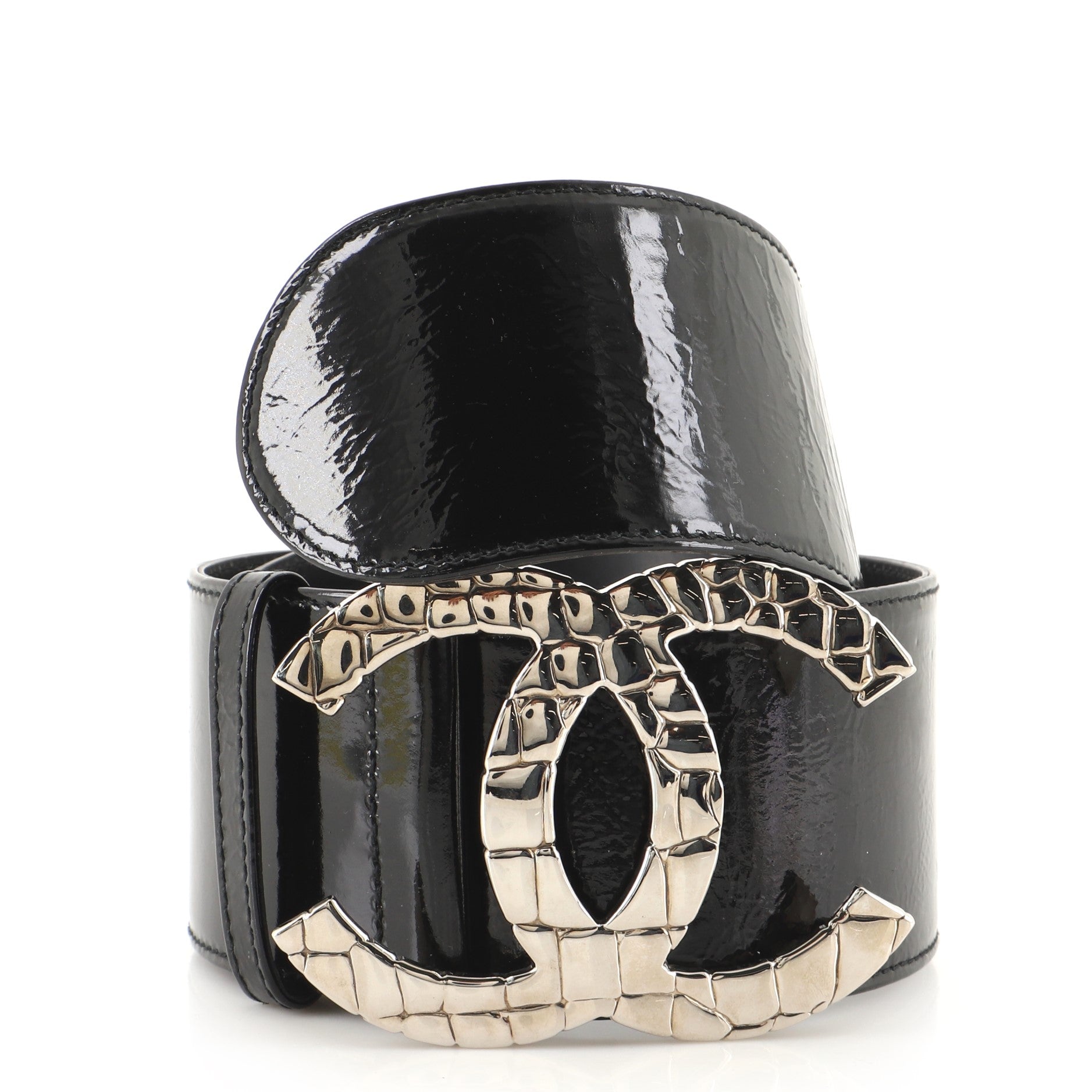 CC Logo Belt Patent Extra Wide 70