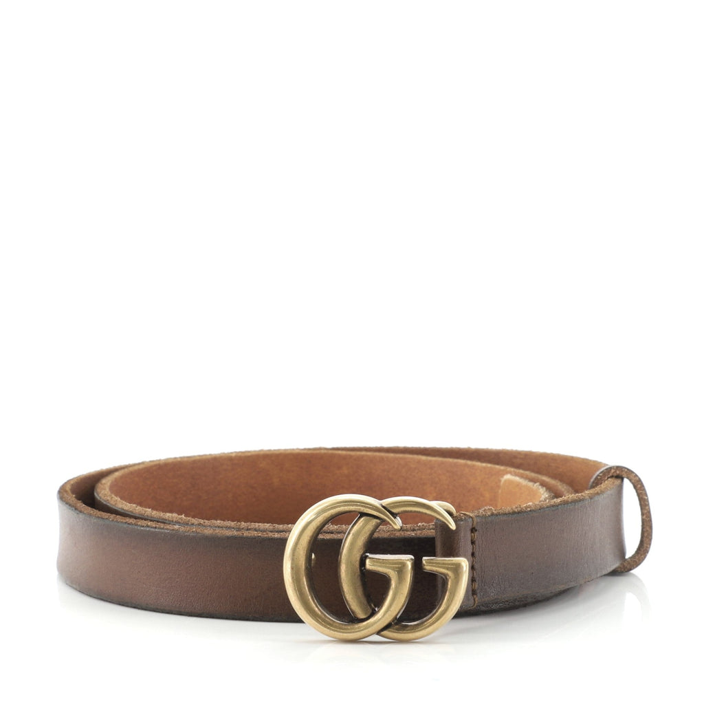 GG Marmont Belt Leather Thin 80