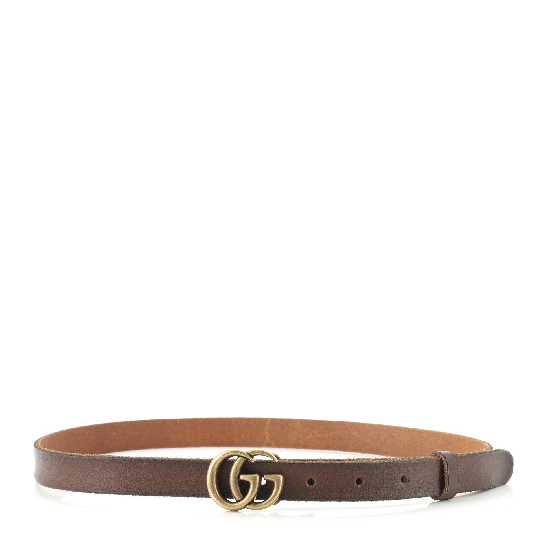 GG Marmont Belt Leather Thin 80