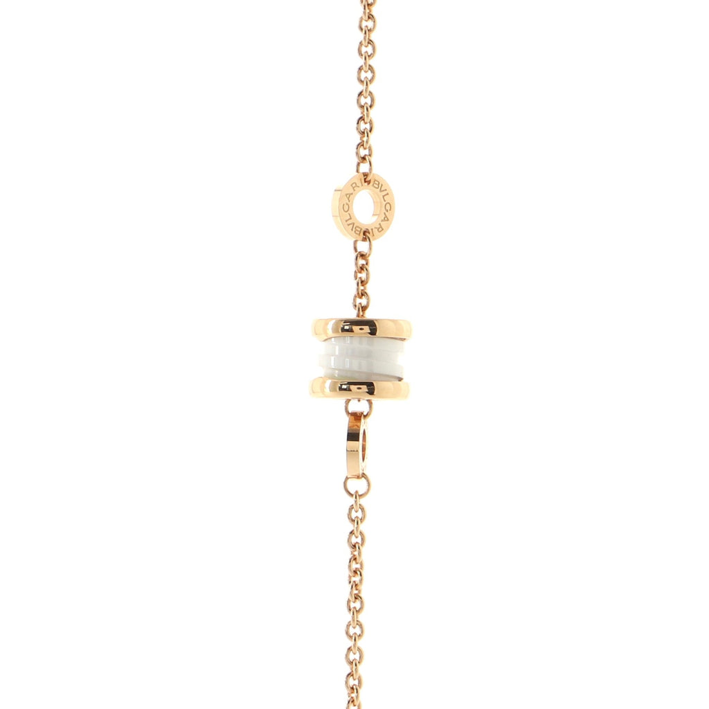 B.Zero1 Pendant Necklace 18K Rose Gold and Ceramic