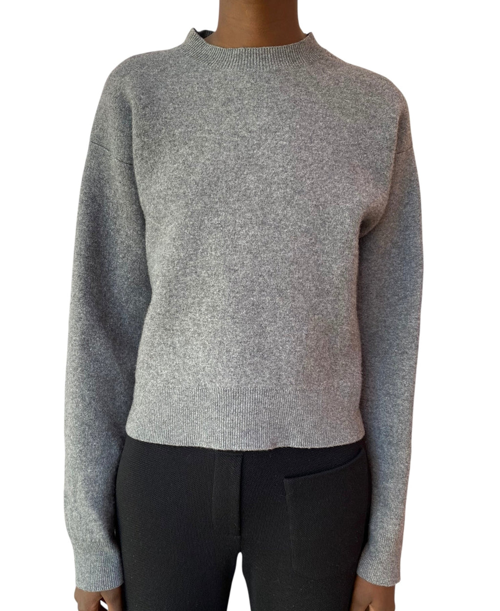 Jil Sander Grey Knit Crewneck Sweater - 38 / US 4