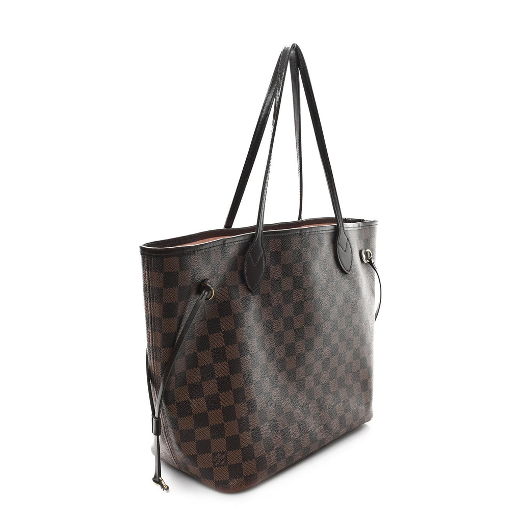Damier Ebene Neo Neverfull MM Rose Ballerine