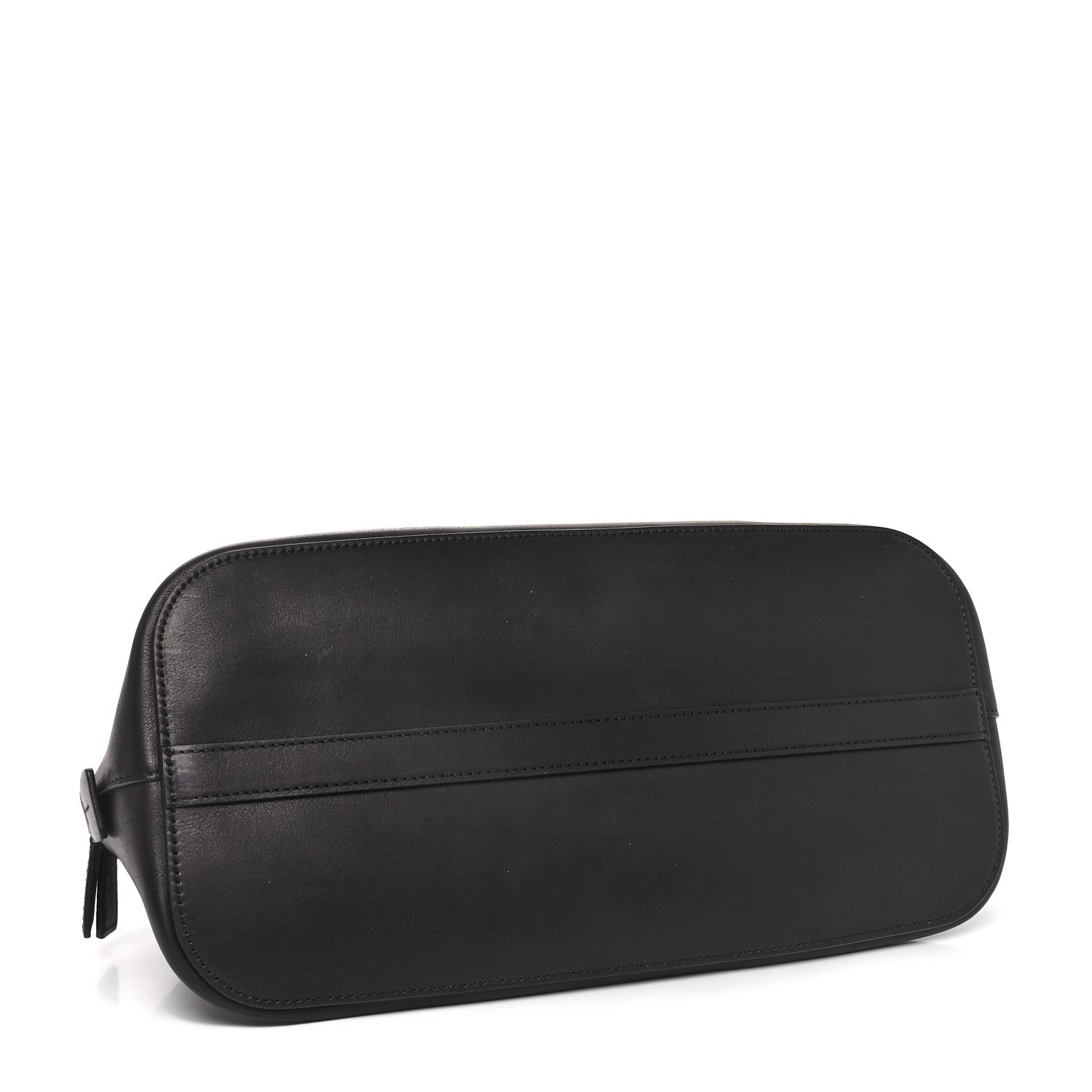 Polished Saddle Calfskin Medium Devon Bag Black