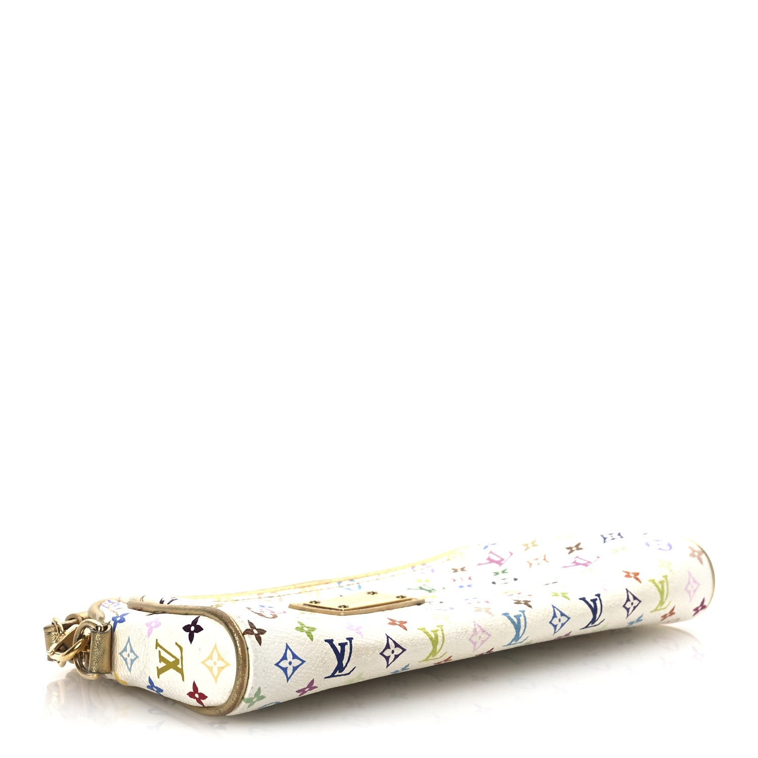 Monogram Multicolor Kate Clutch White