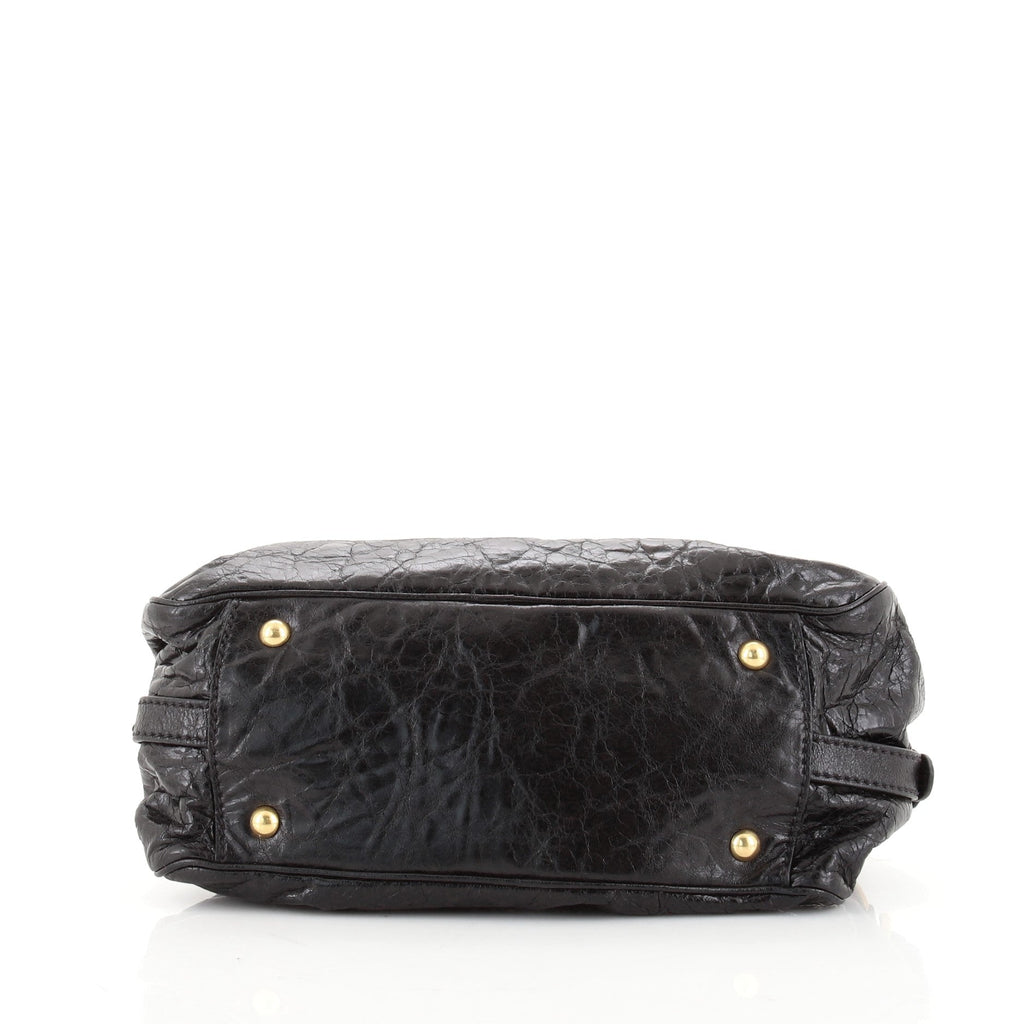 Mini Charm Convertible Satchel Nappa Leather Medium