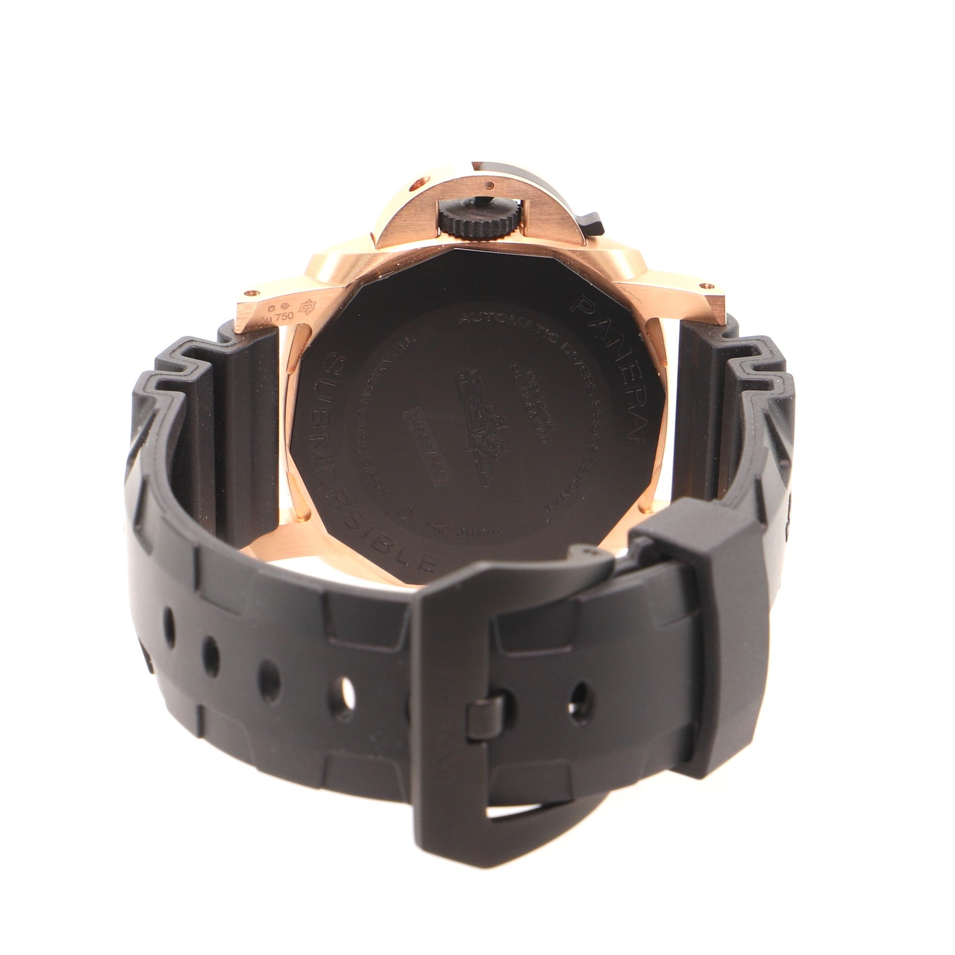 Submersible Goldtech OroCarbo Automatic Watch Rose Gold with Carbotech and Rubber 44