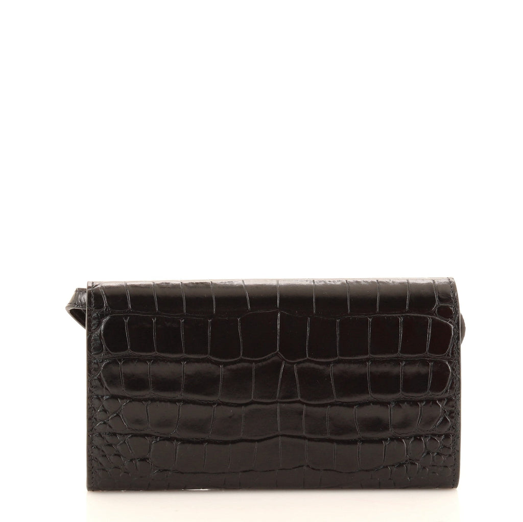 Touch B. Crossbody Bag Crocodile Embossed Leather Mini