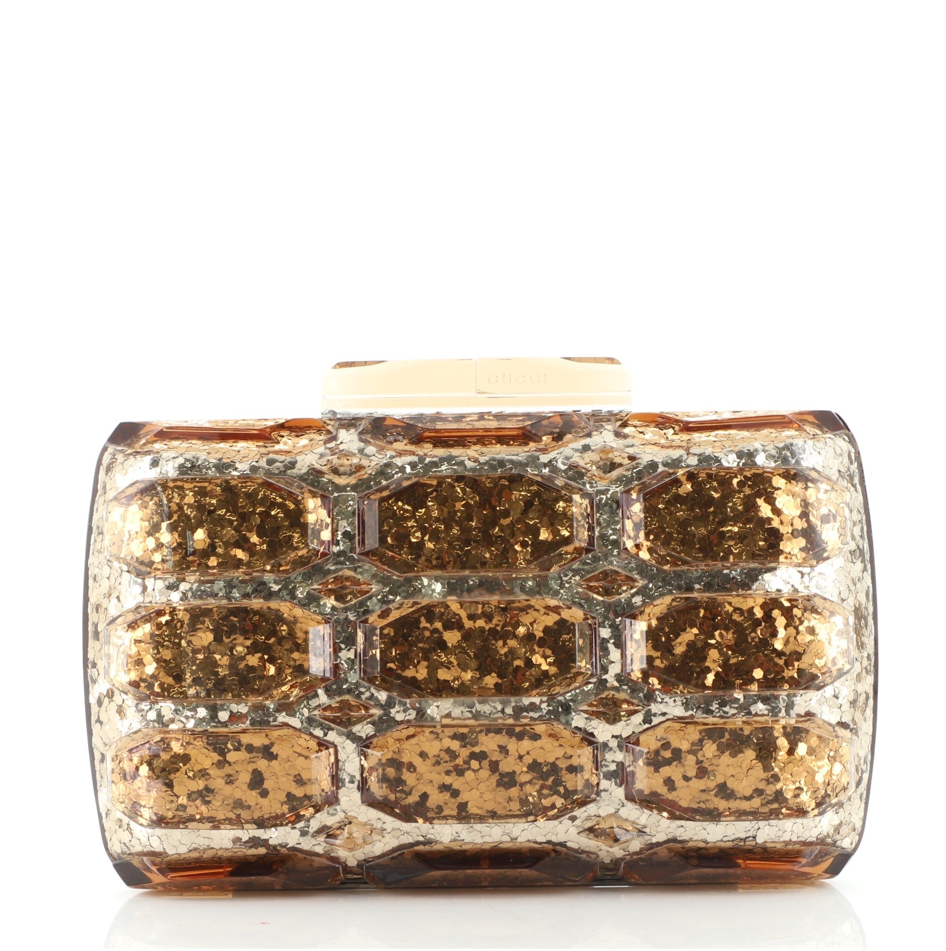 Aristographic Clutch Glitter Plexiglass
