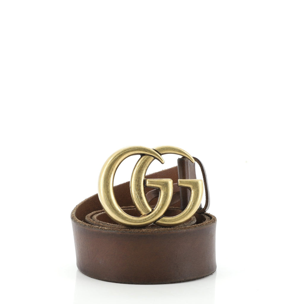 GG Marmont Belt Leather Wide 80