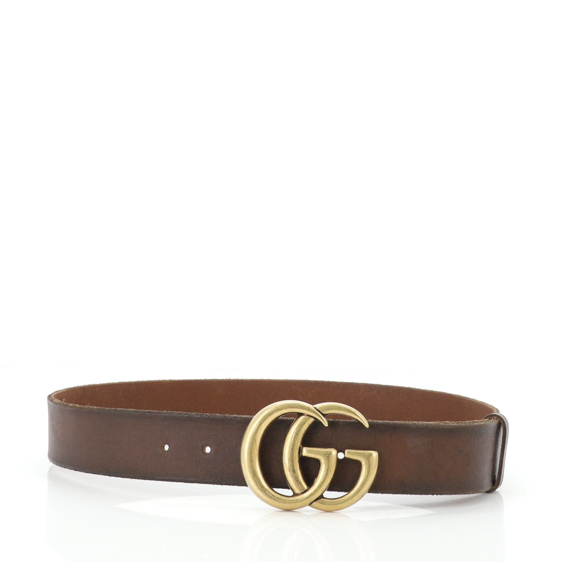 GG Marmont Belt Leather Wide 80