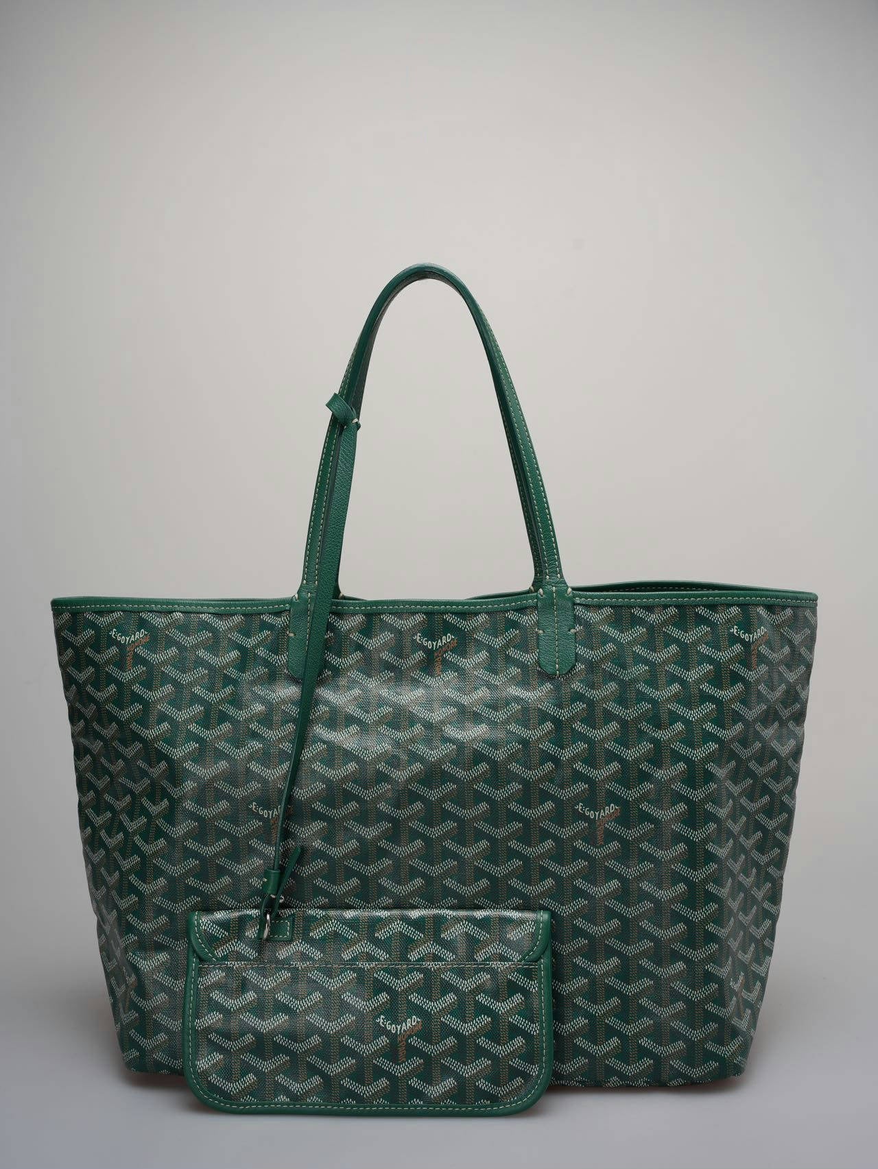 Goyard Saint Louis PM Green Shoulder Tote Bag Green
