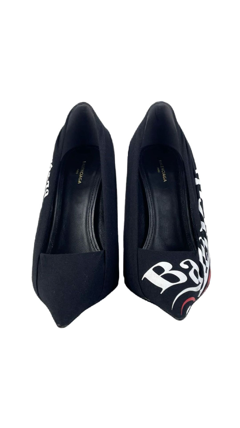 Balenciaga Black Leather Heels 37