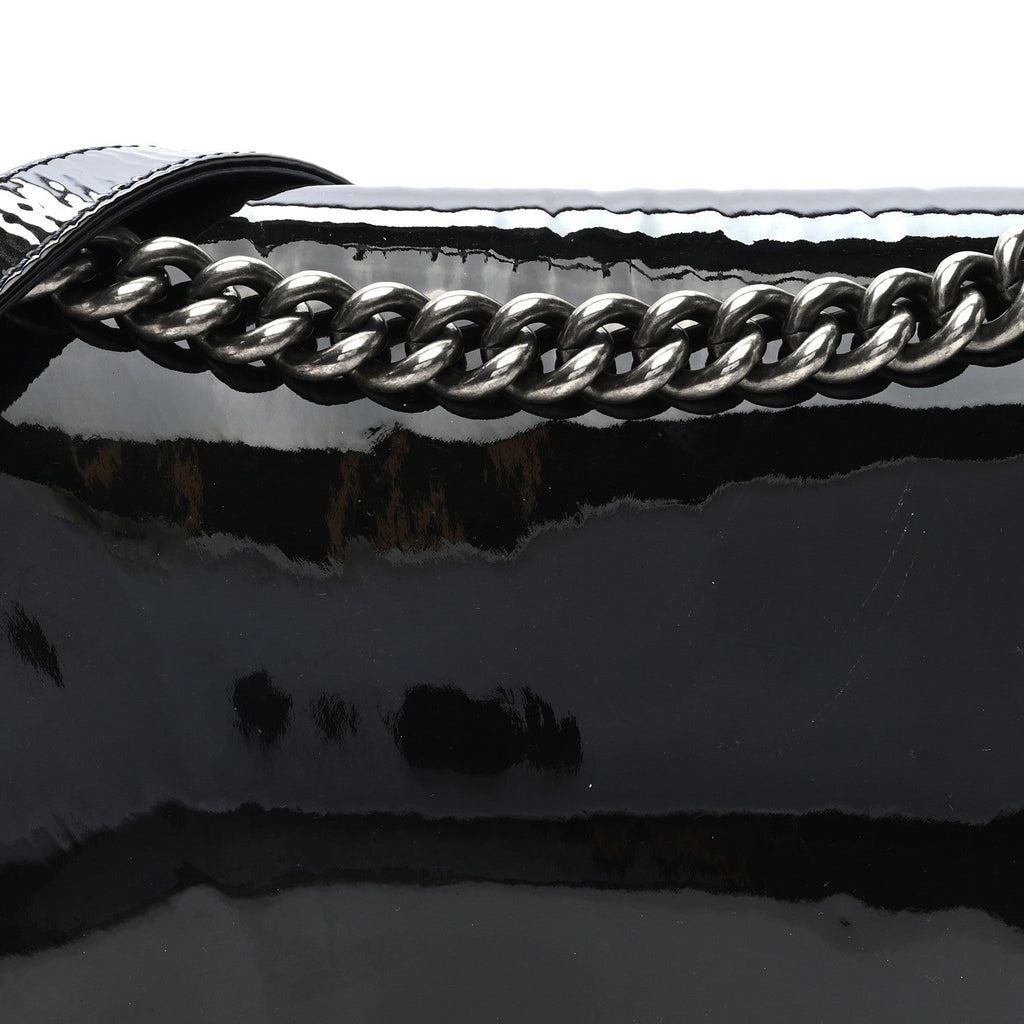 Patent New Medium Boy Reverso Flap Black