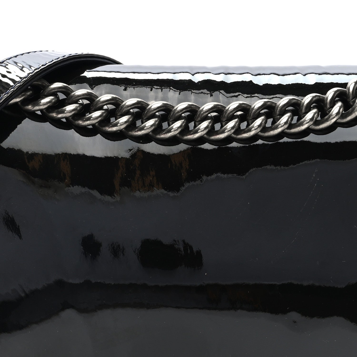 Patent New Medium Boy Reverso Flap Black