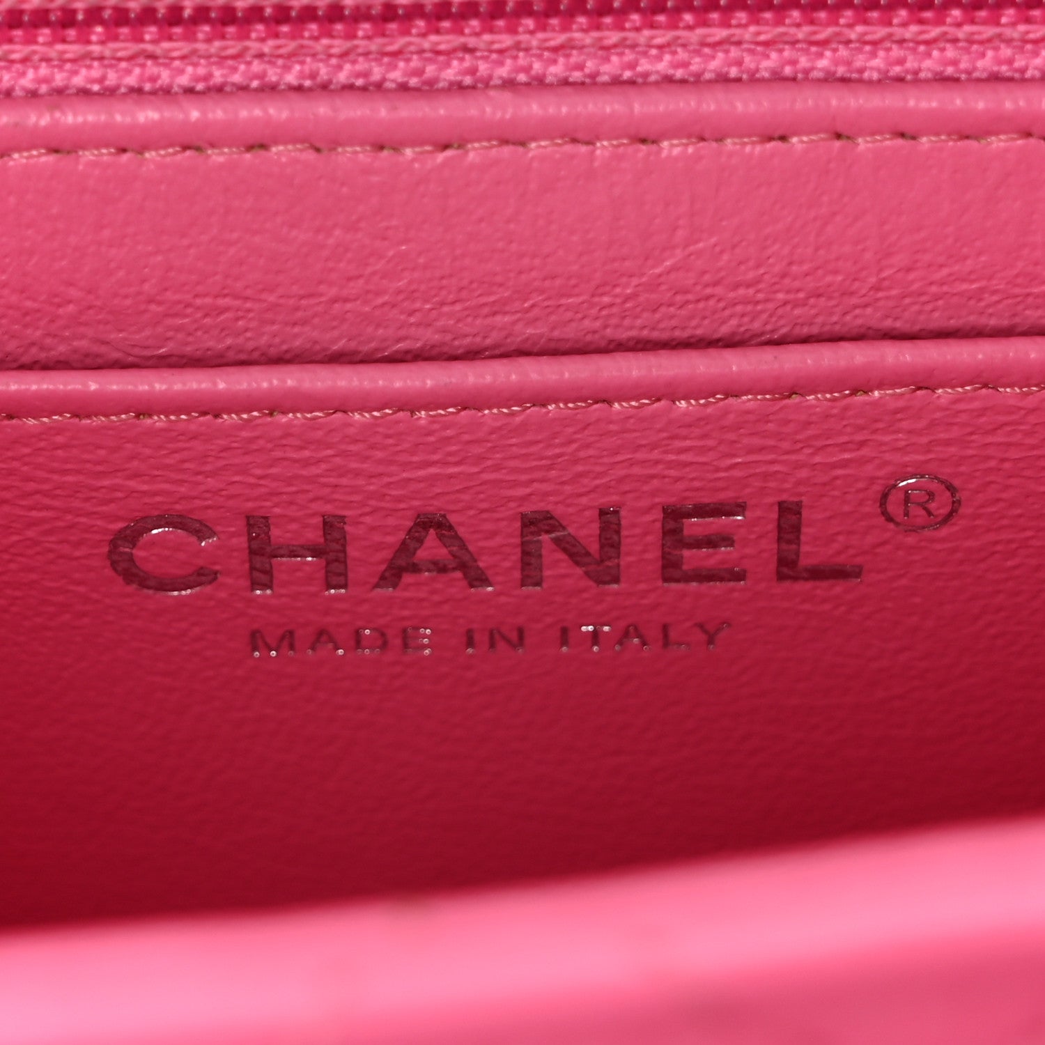 Lambskin Quilted Mini Square Flap Pink