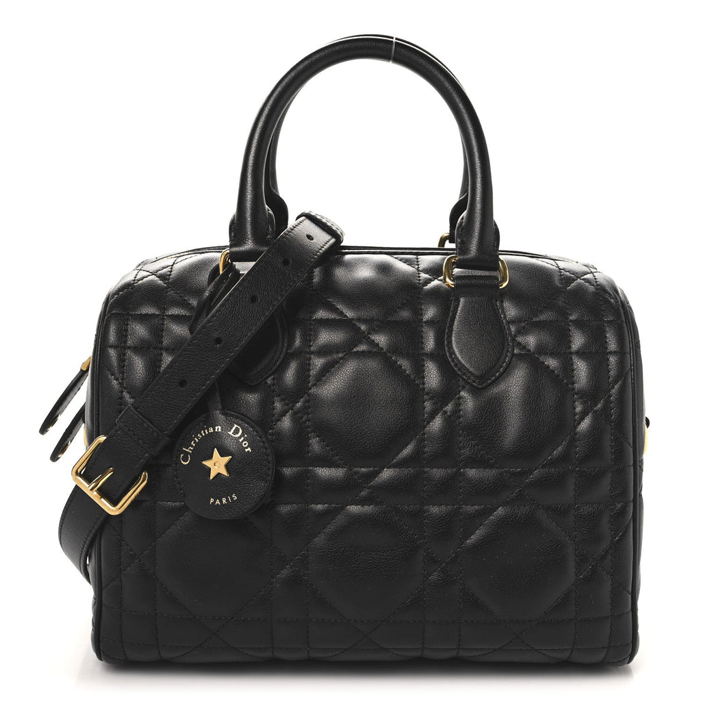 Calfskin Macrocannage Groove 25 Bag Black