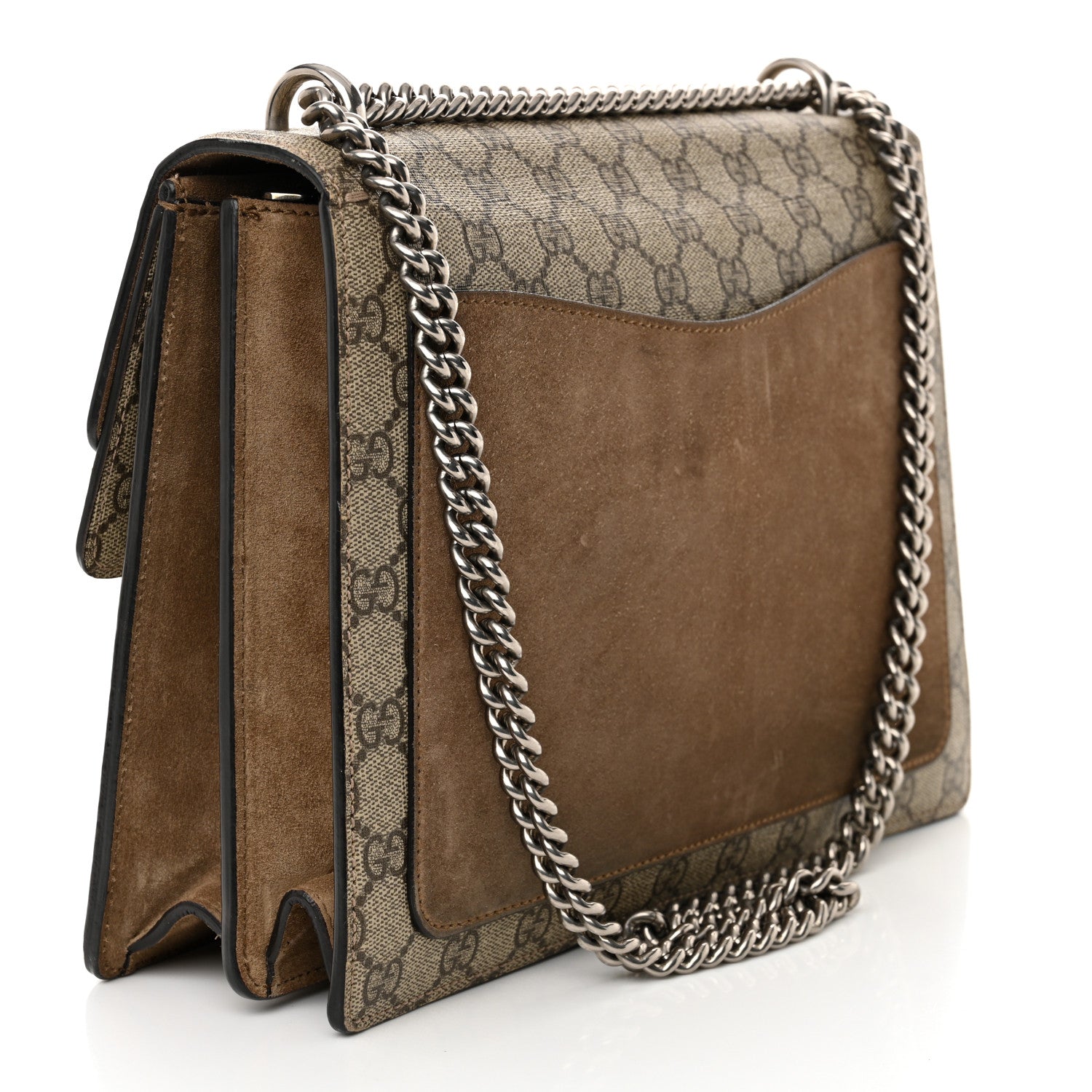 GG Supreme Monogram Medium Dionysus Shoulder Bag Taupe