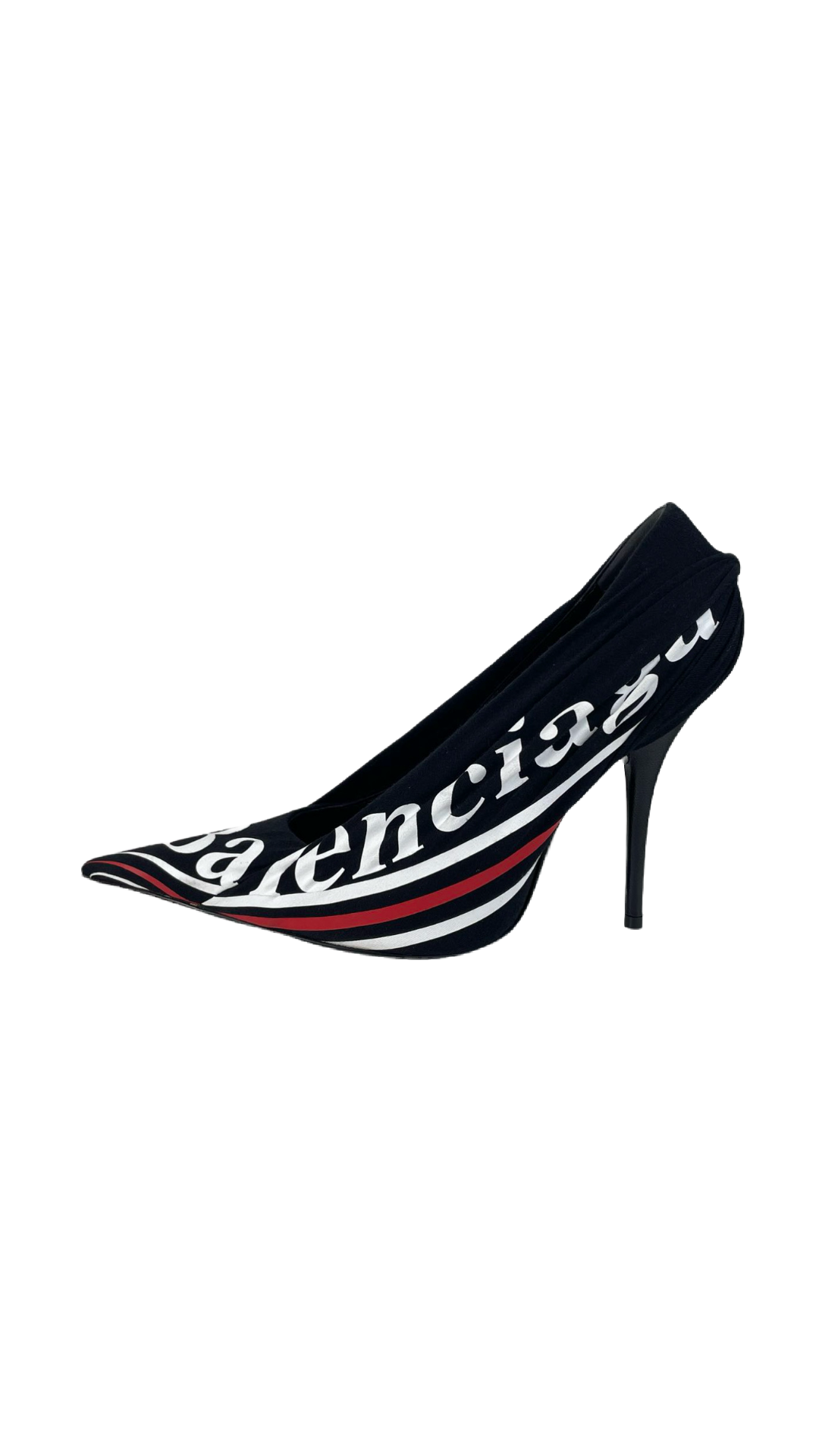 Balenciaga Black Leather Heels 37