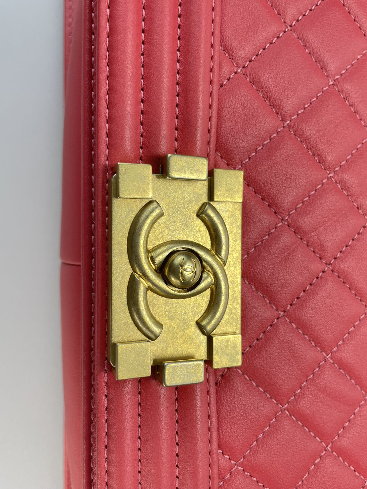 Chanel Medium Le boy Bag in Hot Pink with Gold Hardware
