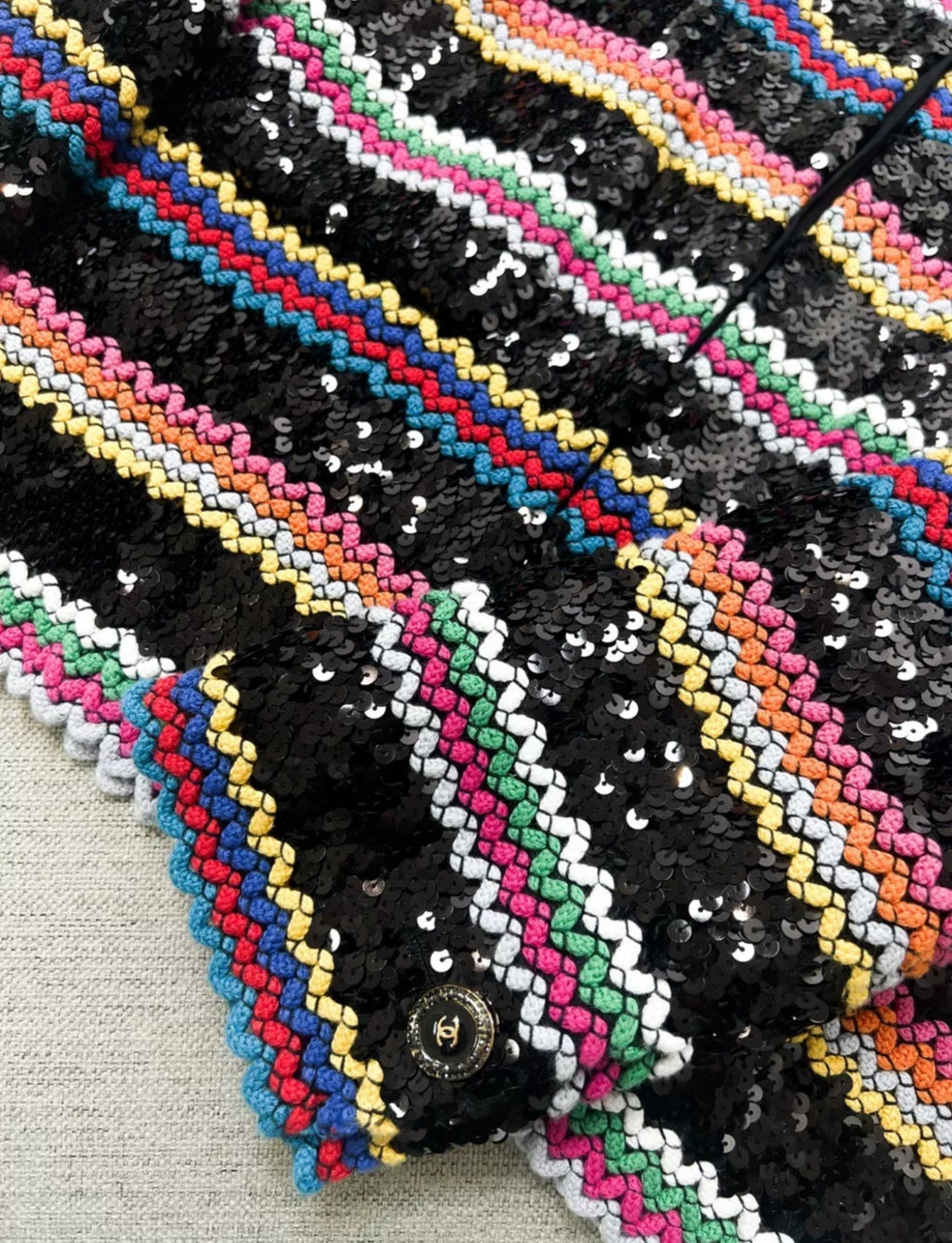 Chanel 22S Black & Multicolor Jacket