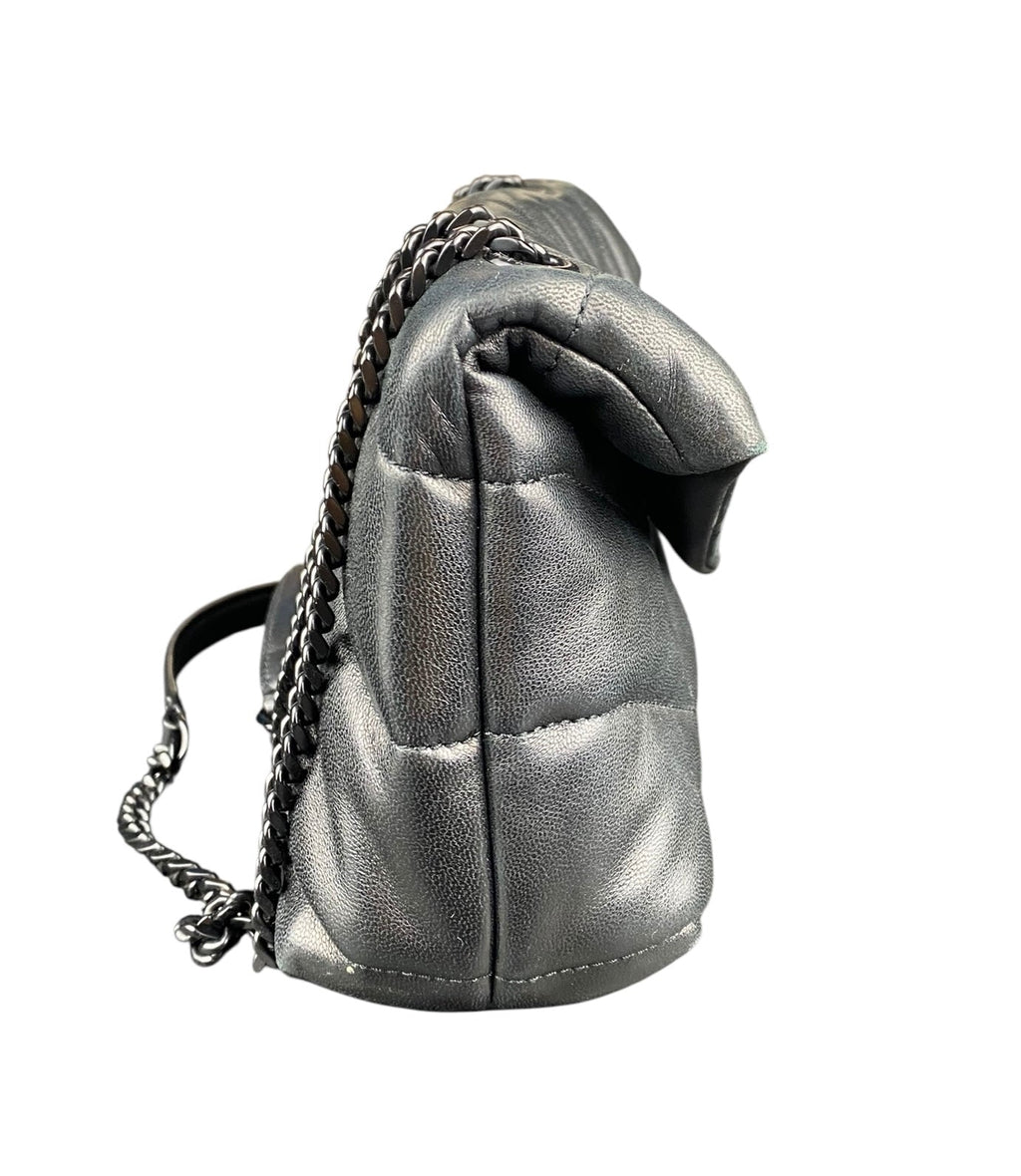 Saint Laurent Black Puffer Toy Lou Lou Shoulder Bag