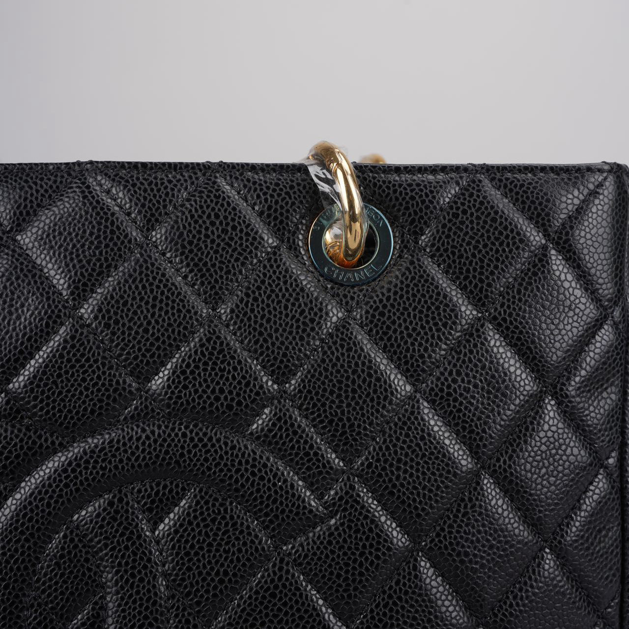 Chanel Grand Shopping Tote Black GST Bag in Caviar Leather with Gold Hardware