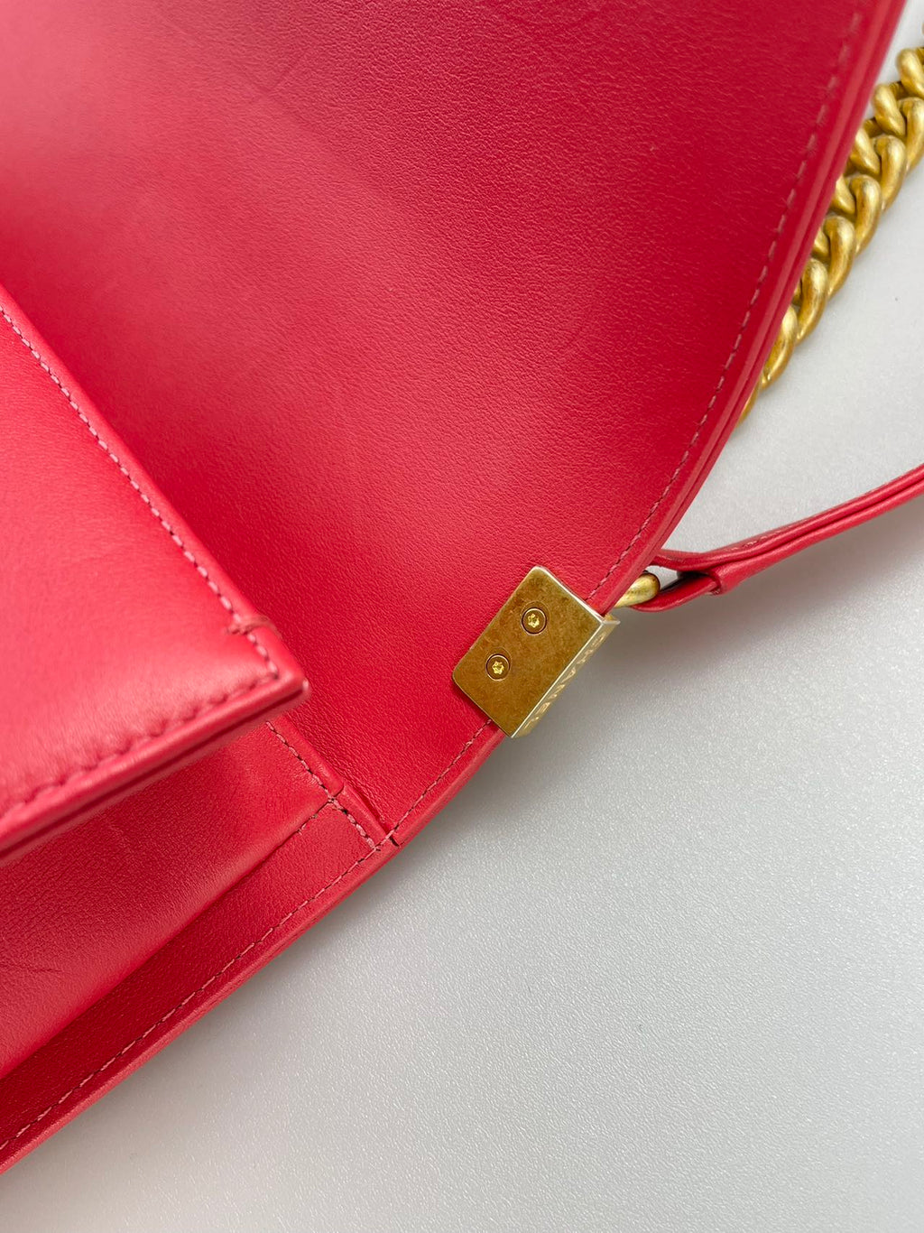 Chanel Medium Le boy Bag in Hot Pink with Gold Hardware
