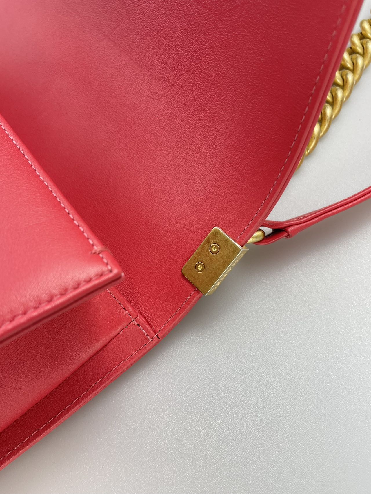 Chanel Medium Le boy Bag in Hot Pink with Gold Hardware