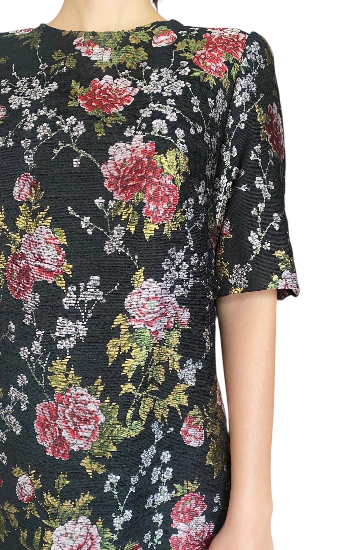 Dolce & Gabbana Floral Jacquard Mini Dress - 44 / US 8