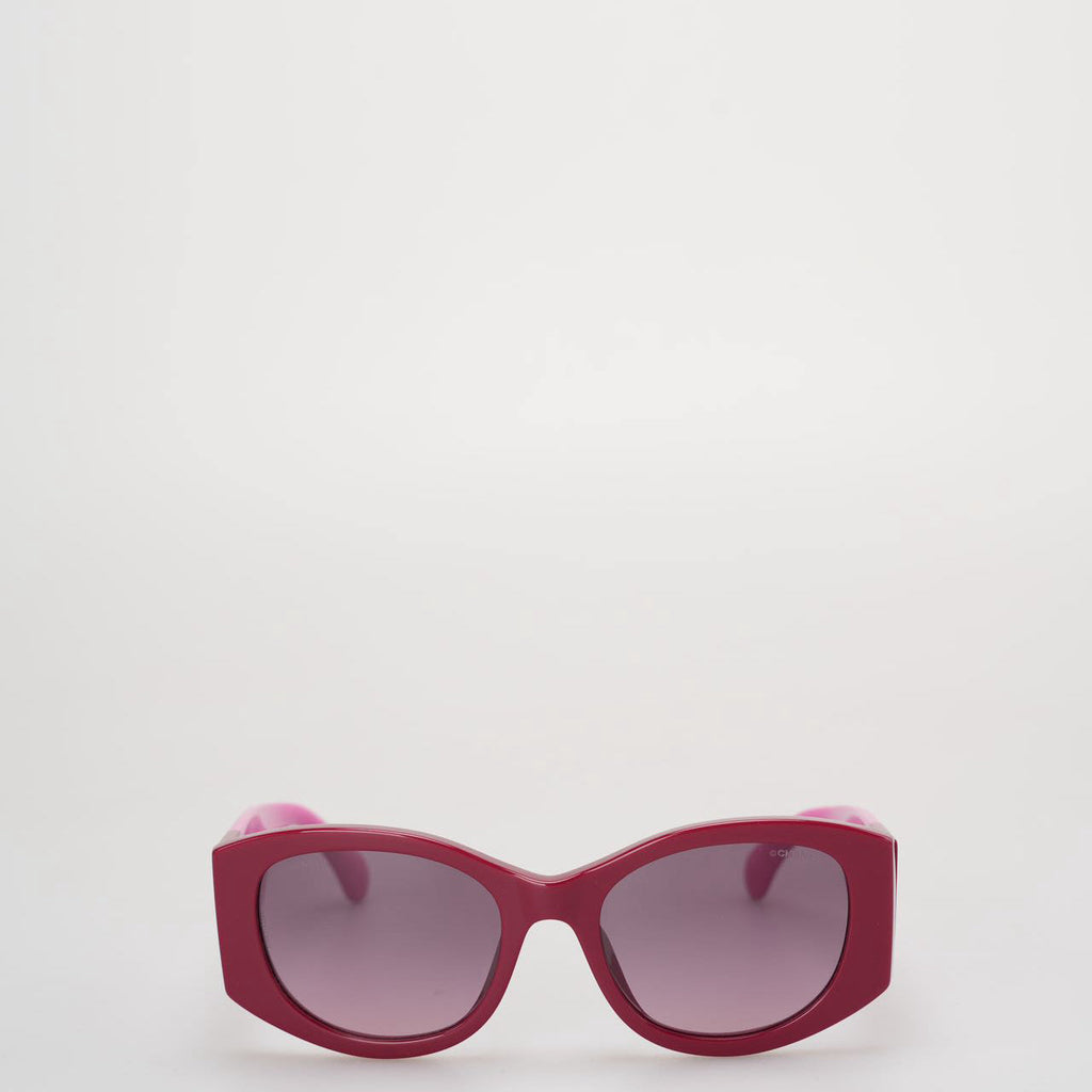 Chanel Oval Sunglasses CH5524 Red and Pink