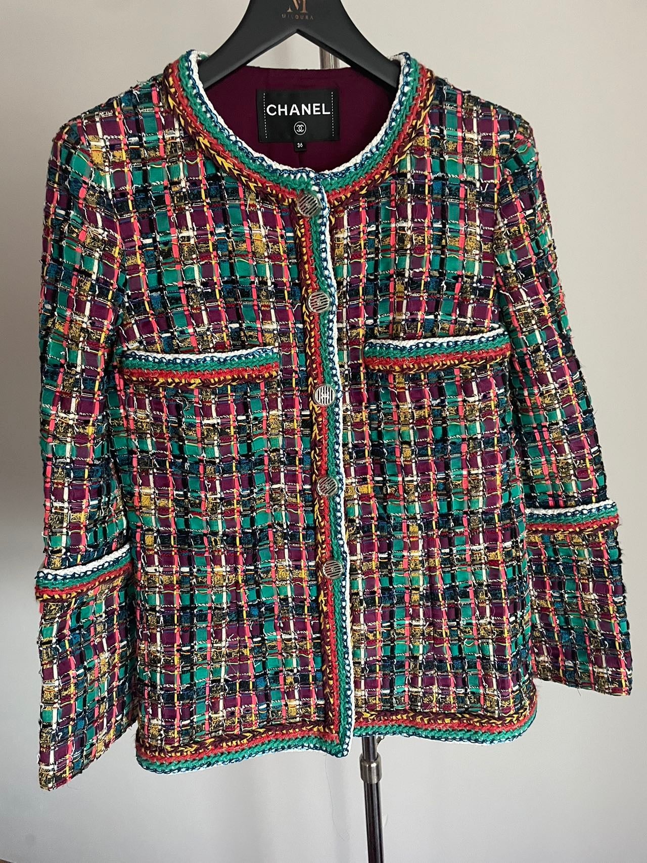 Chanel 2017 Tweed Pattern Evening Jacket  by Karl Lagerfeld