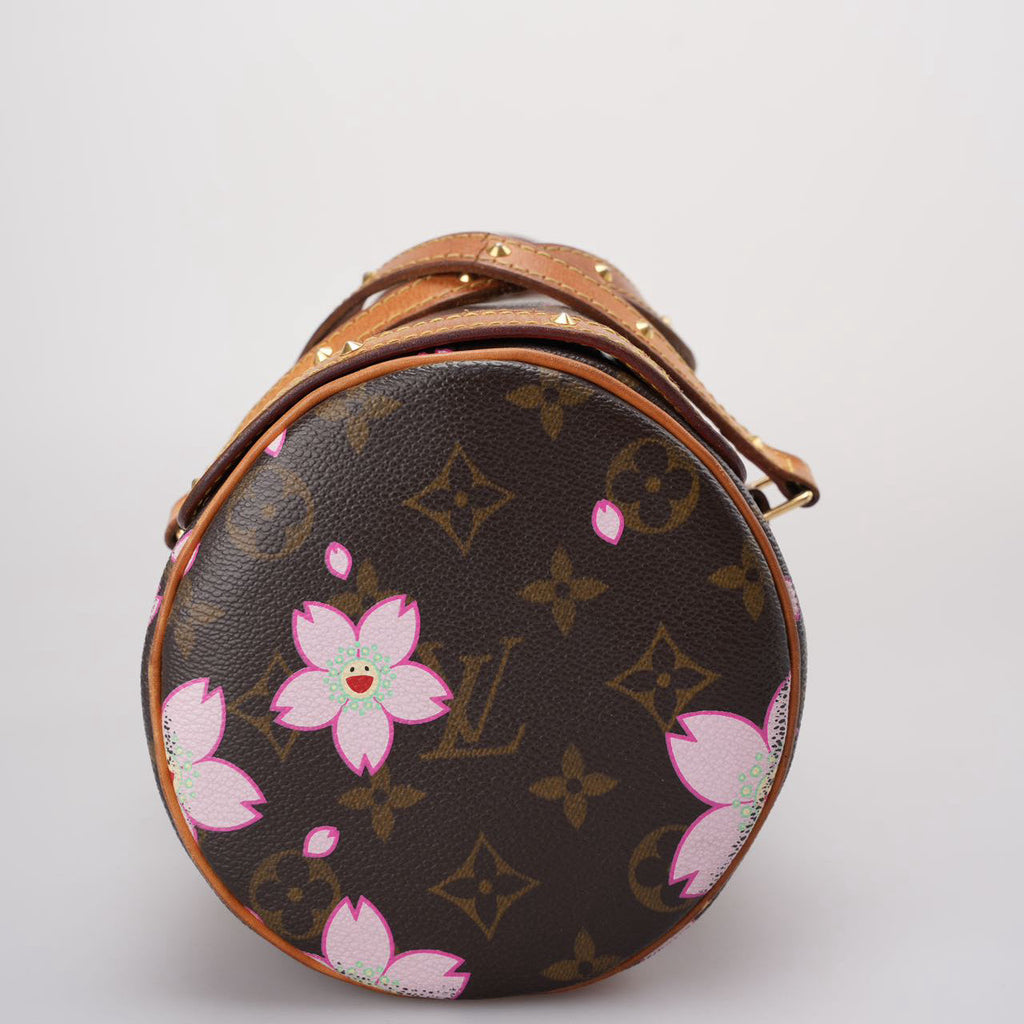 Louis Vuitton Vintage Papillon Handbag Limited Edition Cherry Blossom Monogram