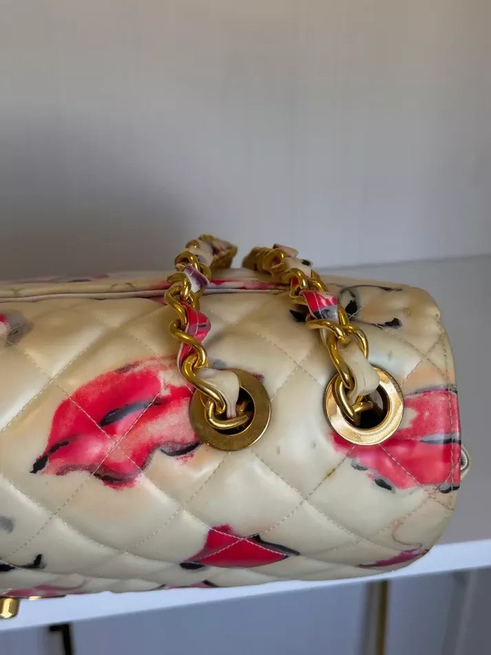 Chanel Vintage 1994 Jumbo Lips & Kisses Flap Bag