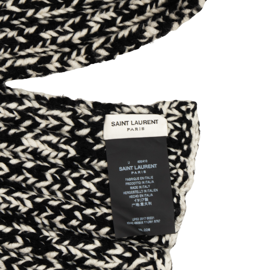 Saint Laurent Cable Knit Scarf