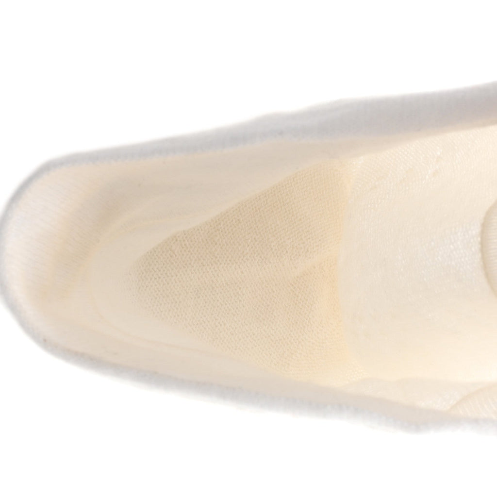Silk Knit CC Beanie Hat White