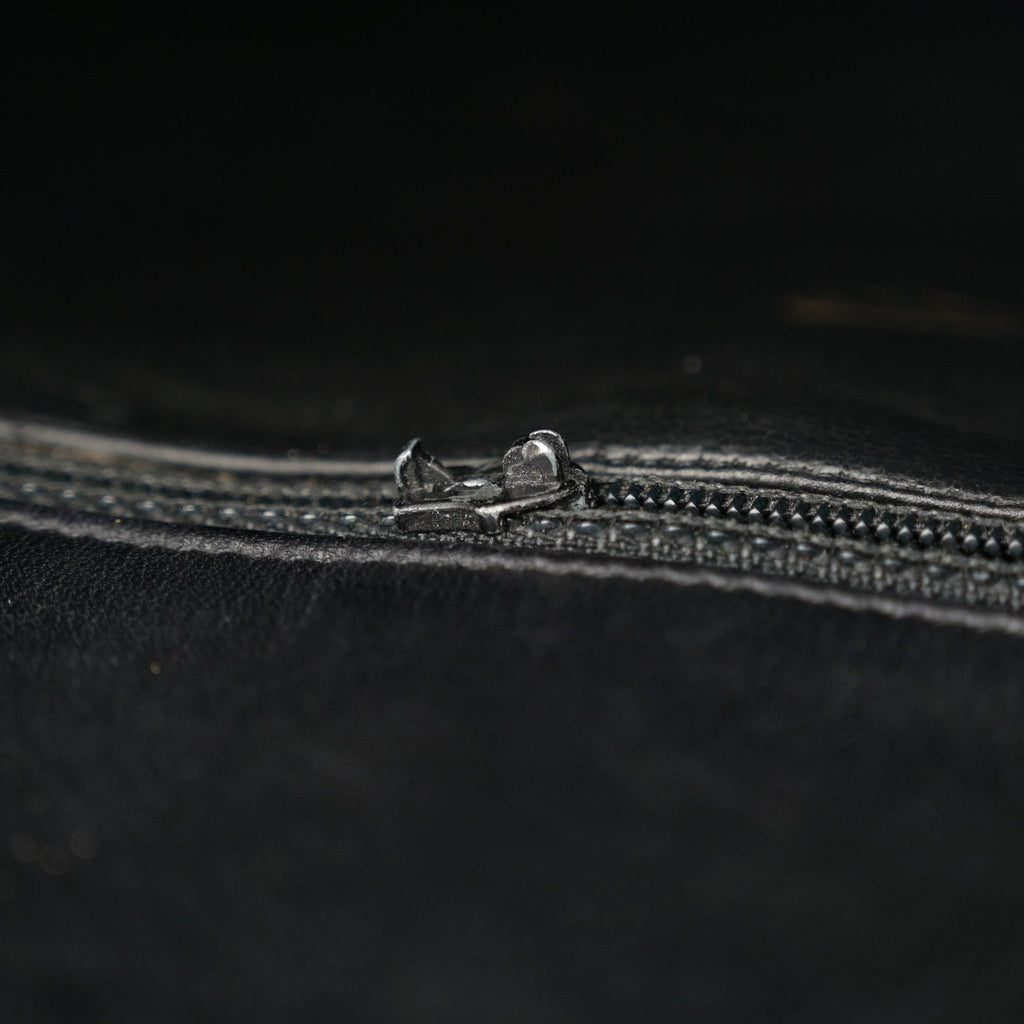 Lambskin Quilted Shopping Tote Black