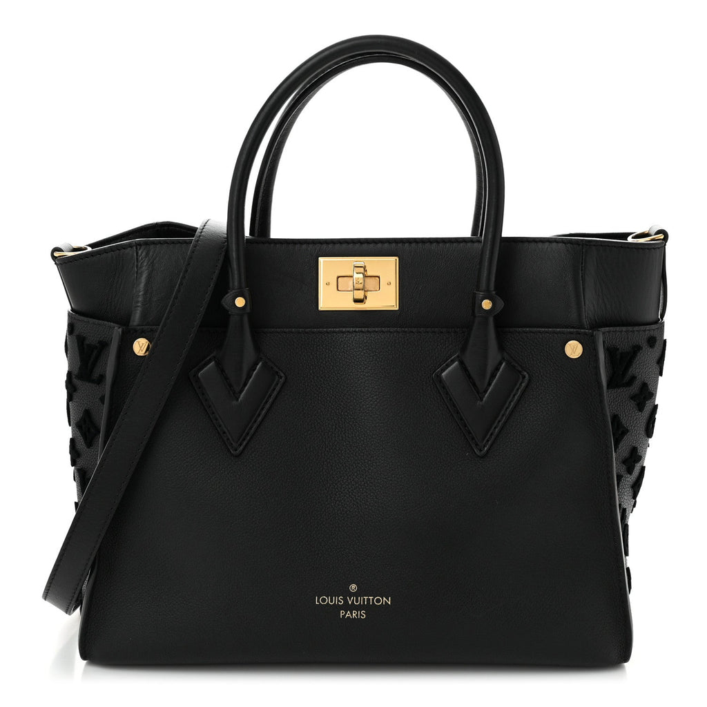 Calfskin Monogram Tufting On My Side Black