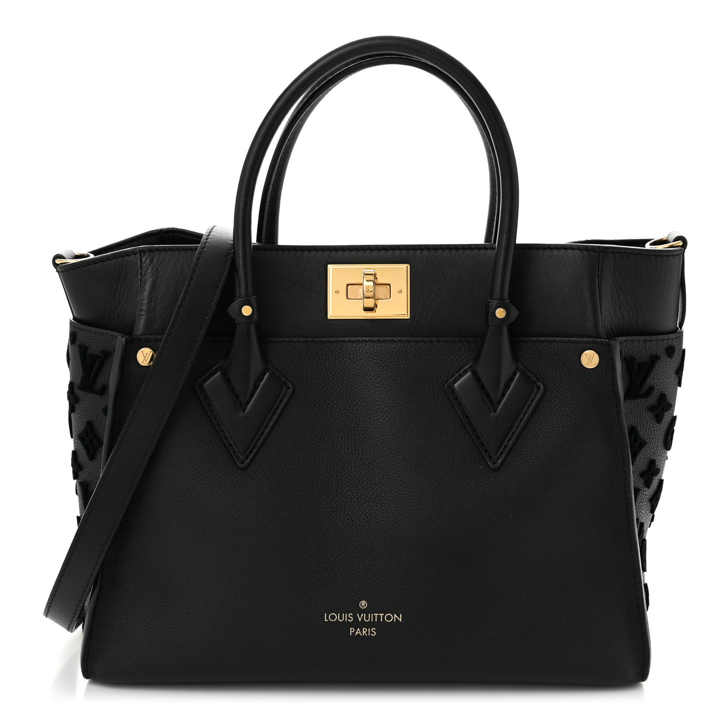 Calfskin Monogram Tufting On My Side Black