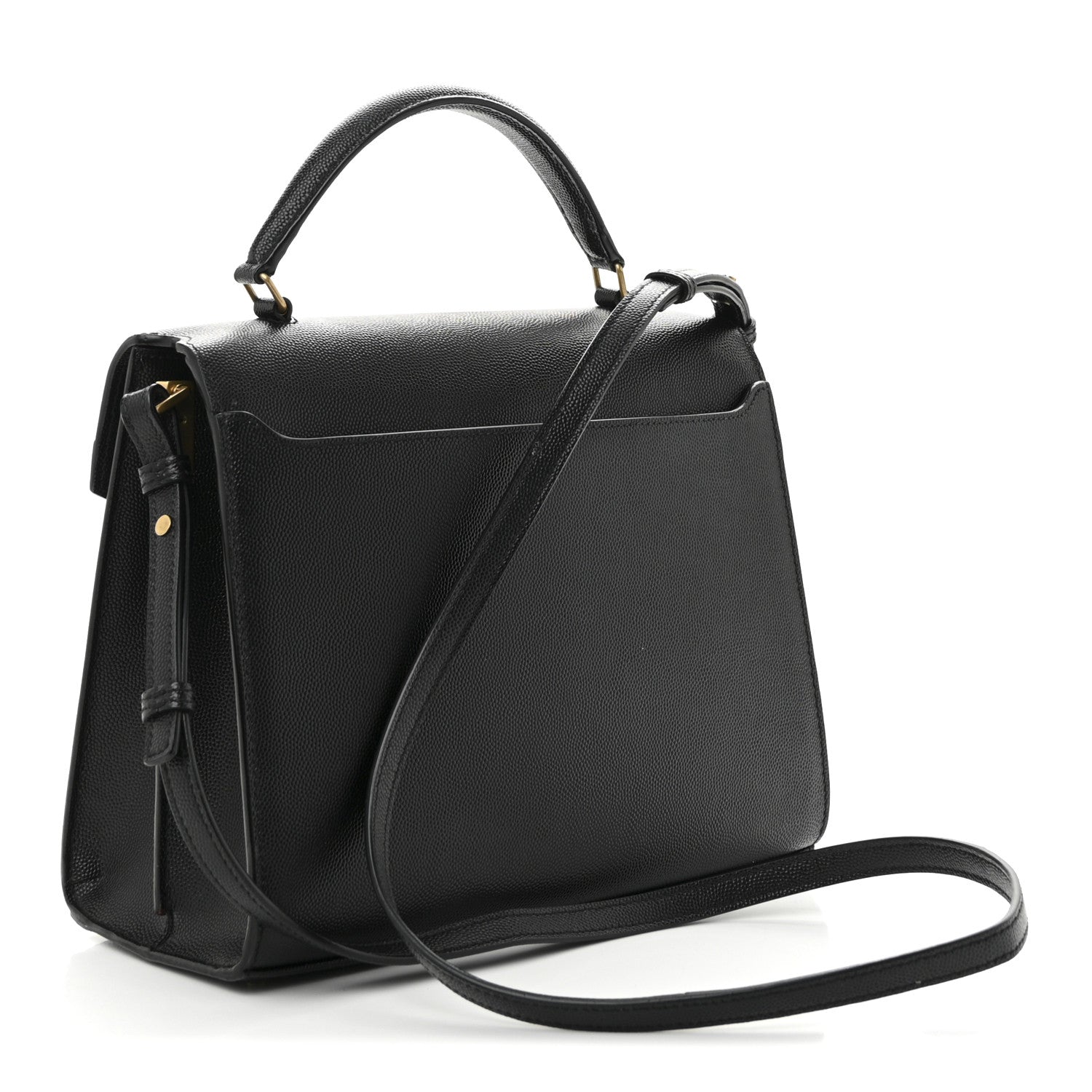 Grain de Poudre Medium Classic Monogram Cassandra Top Handle Black