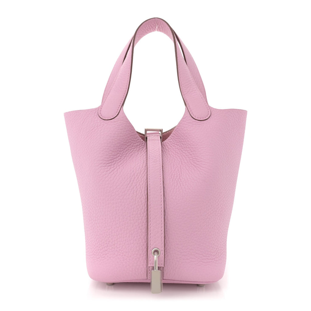 Taurillon Clemence Picotin Lock 18 PM Mauve Sylvestre