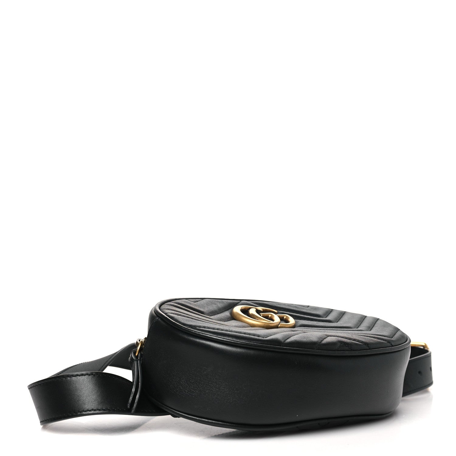 Calfskin Matelasse GG Marmont Belt Bag 85 34 Black