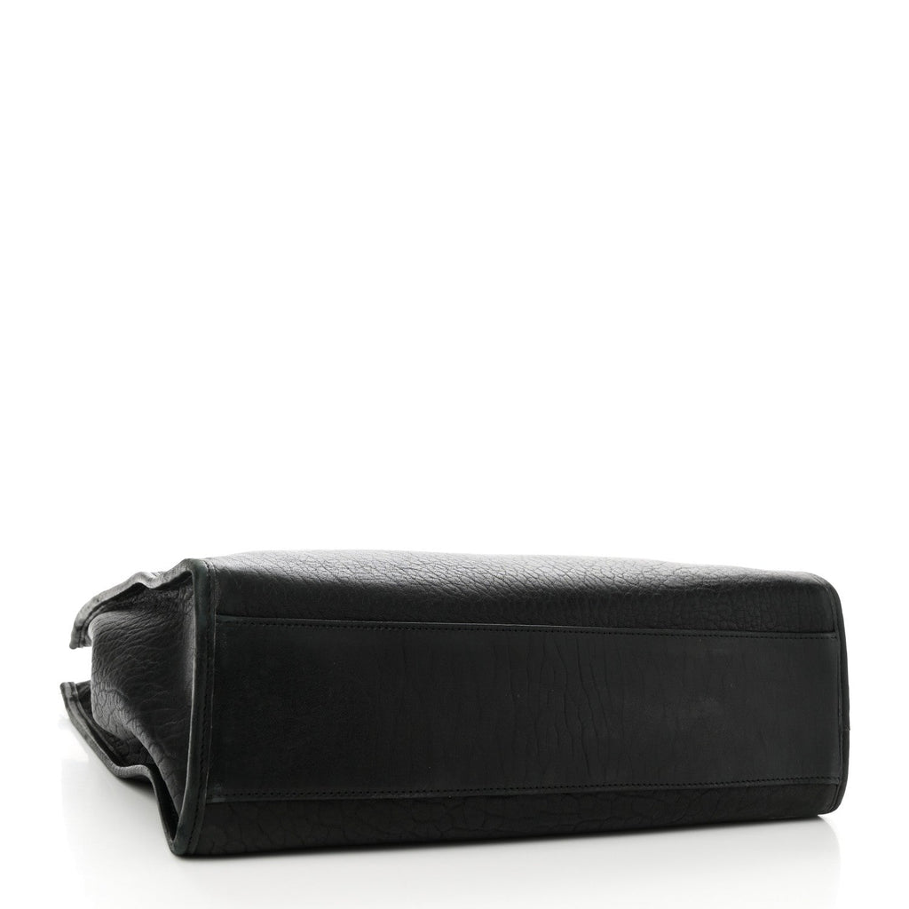 Sheepskin Sac Cabas Tote Black