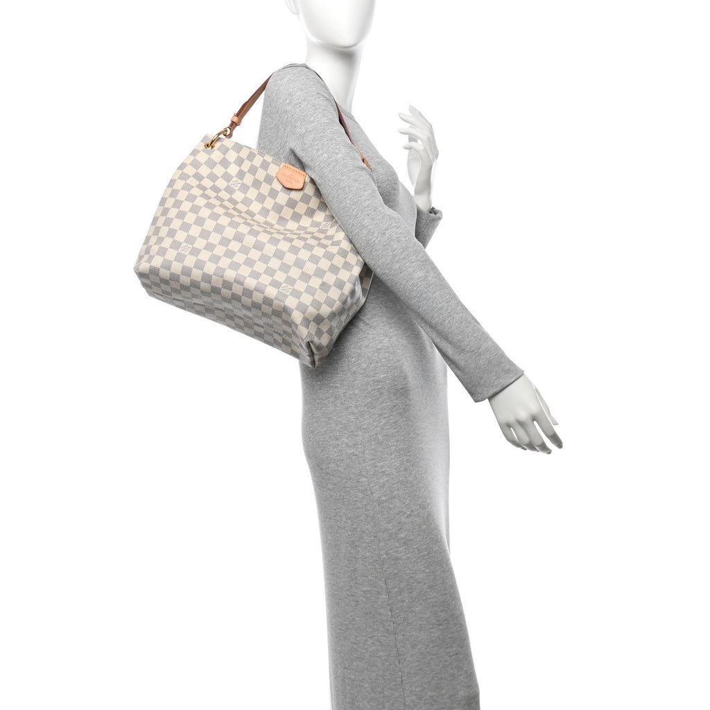 Damier Azur Graceful PM Rose Ballerine