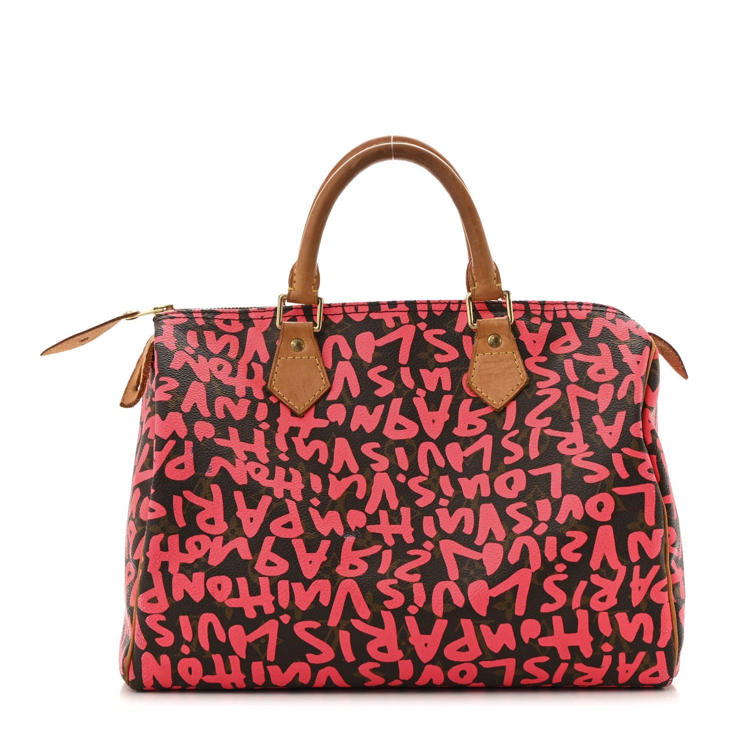 Monogram Graffiti Speedy 30 Fuchsia